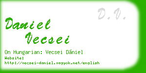 daniel vecsei business card